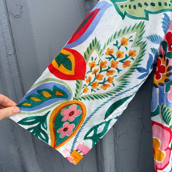 J Crew Ratti Rossignol Cover Up, Size XL - Picture 6 of 8